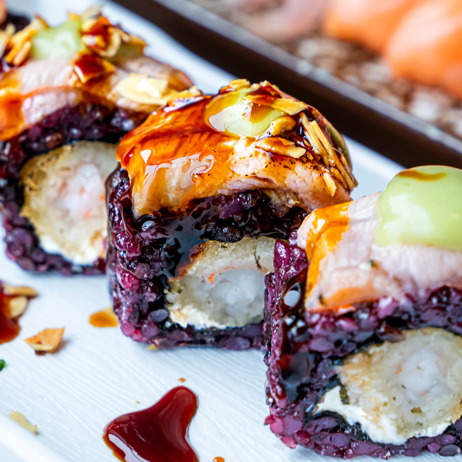 Makis au riz violet