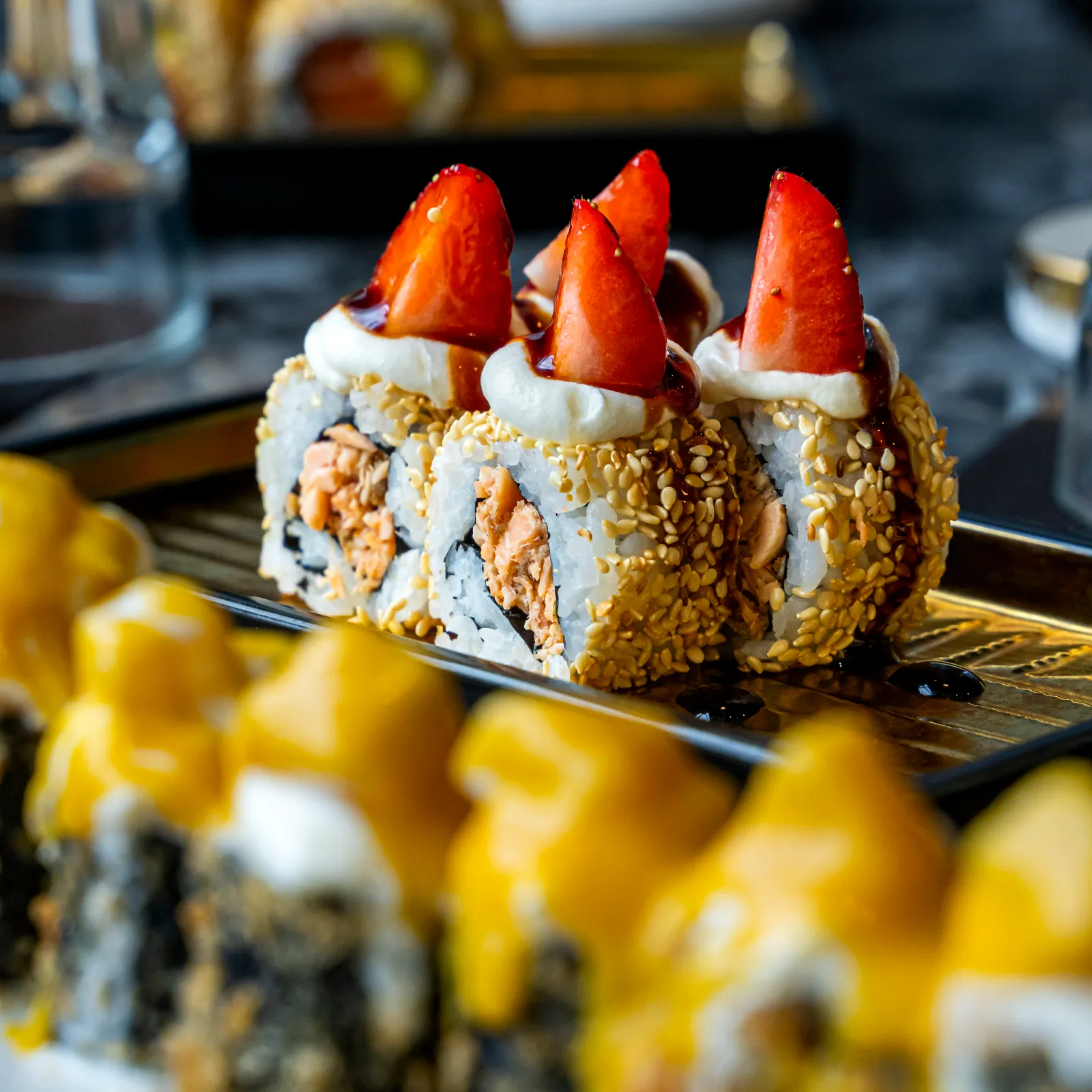 Sushis aux fraises